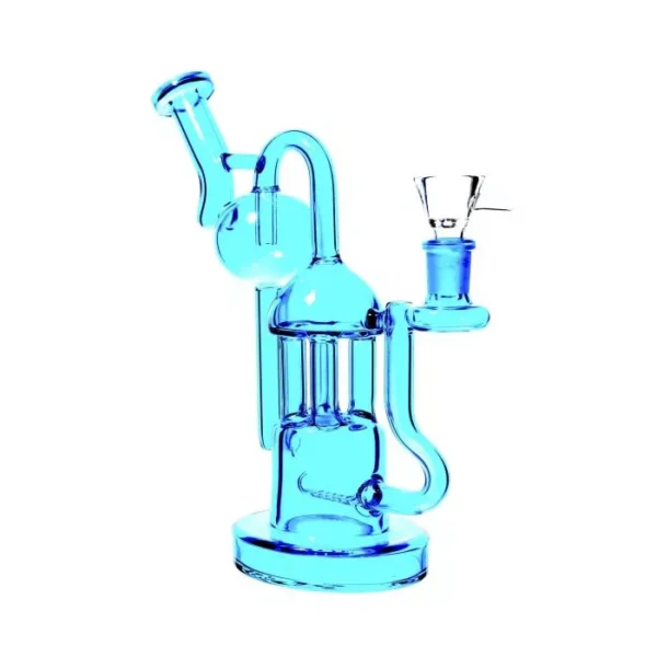 Neon Scientific Inline Percolator and Big Bubble Water Pipe